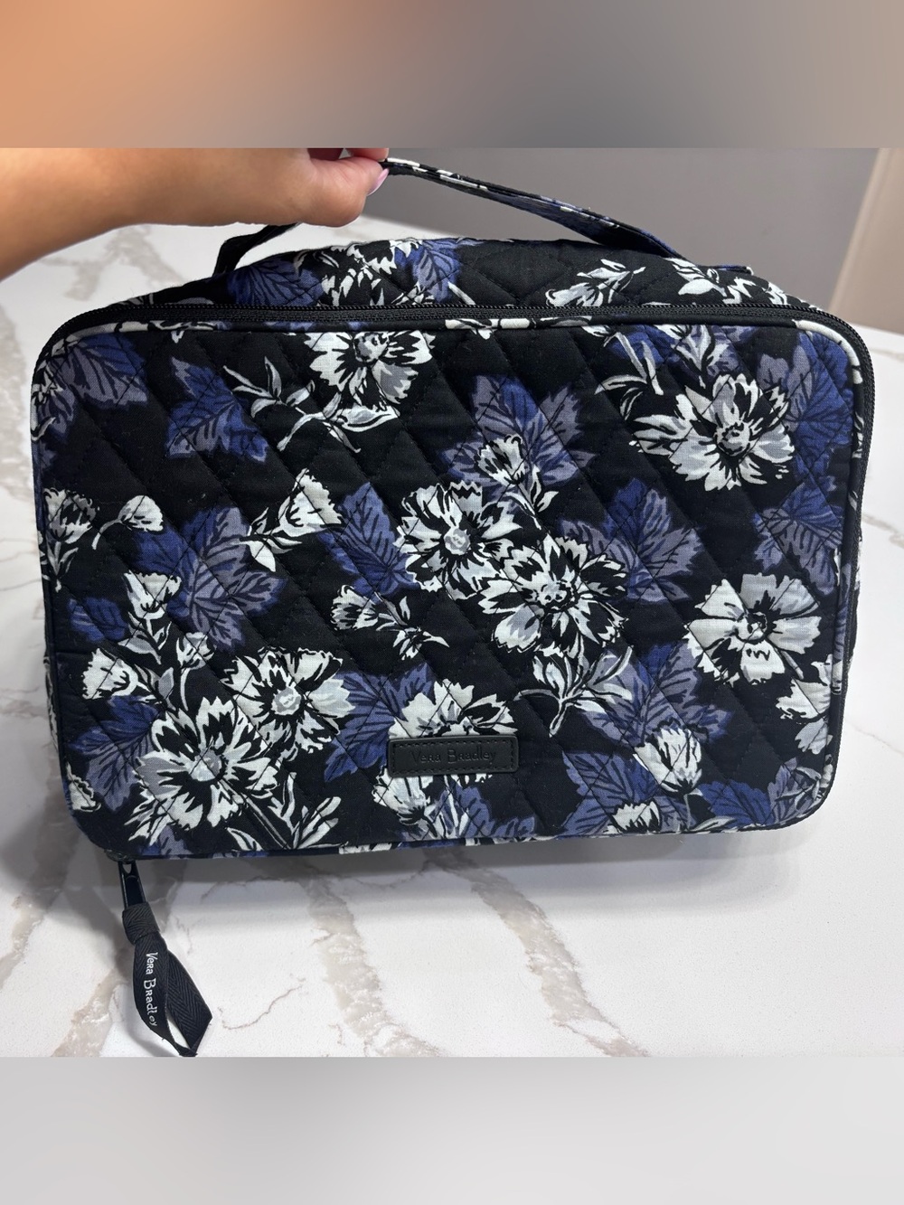 Vera Bradley Large Blush and Brush Make-Up Case in Frosted Floral